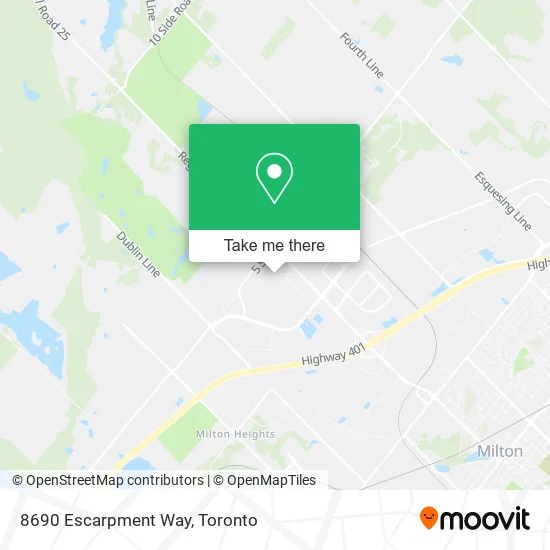 8690 Escarpment Way map