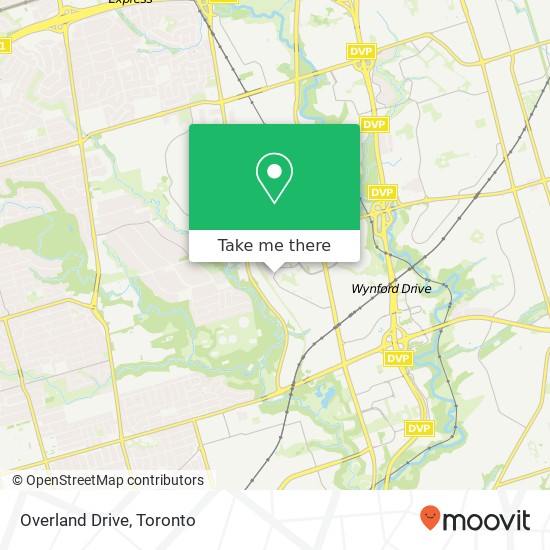 Overland Drive map