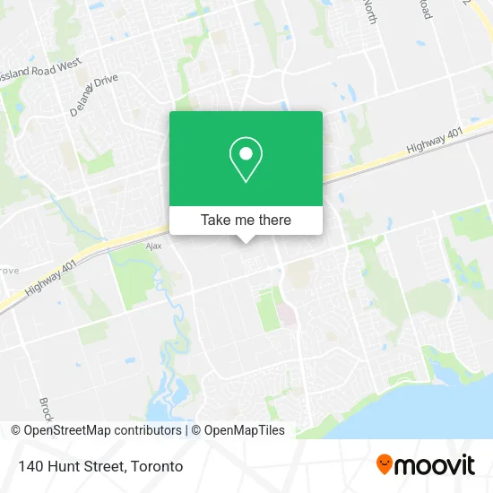 140 Hunt Street map