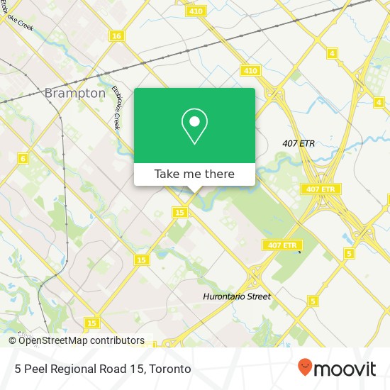 5 Peel Regional Road 15 map