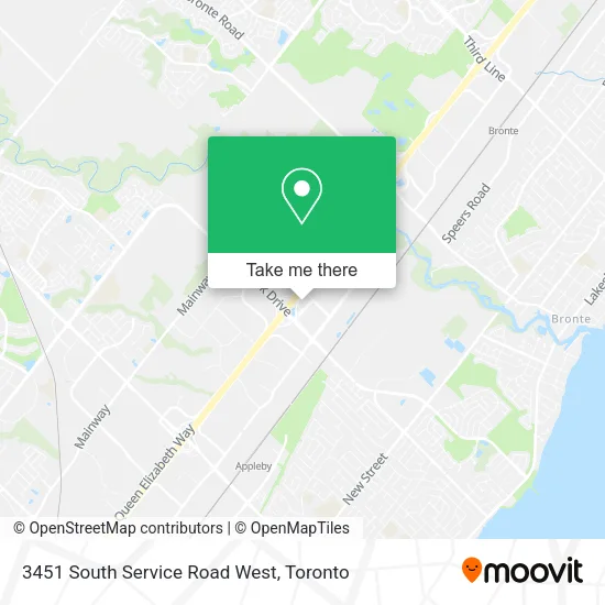 3451 South Service Road West map
