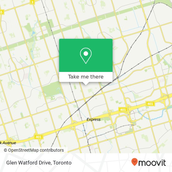 Glen Watford Drive map