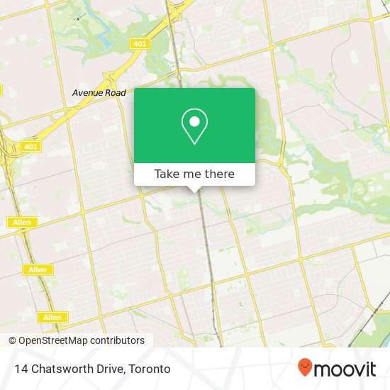 14 Chatsworth Drive map