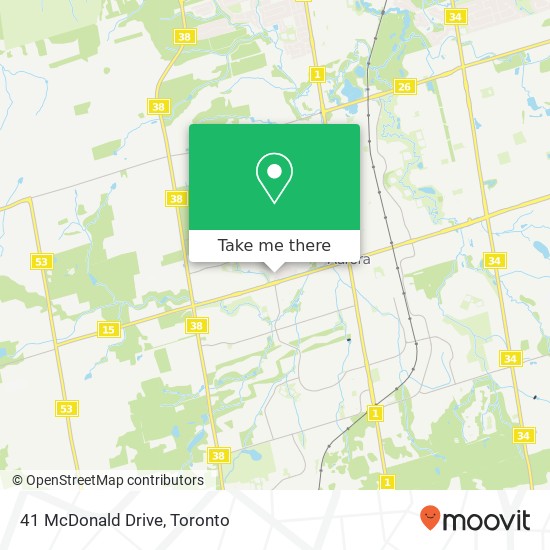 41 McDonald Drive map