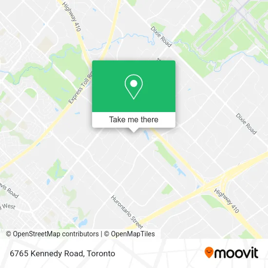 6765 Kennedy Road map