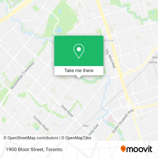 1900 Bloor Street map