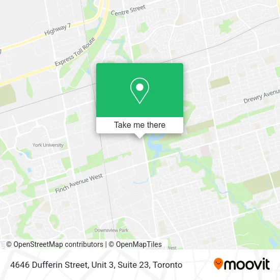 4646 Dufferin Street, Unit 3, Suite 23 map