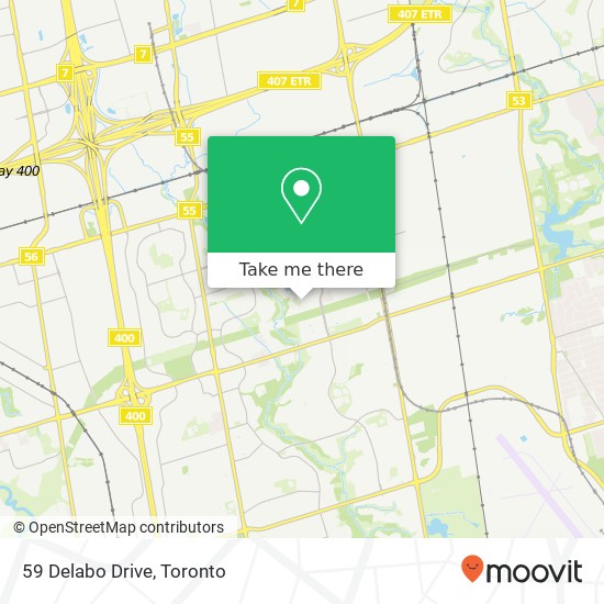 59 Delabo Drive map