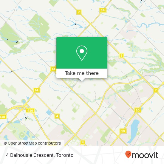 4 Dalhousie Crescent map