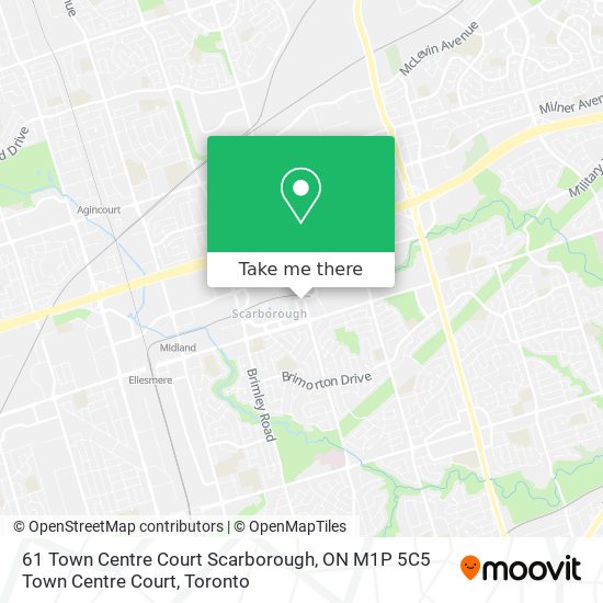 61 Town Centre Court
Scarborough, ON M1P 5C5 Town Centre Court map