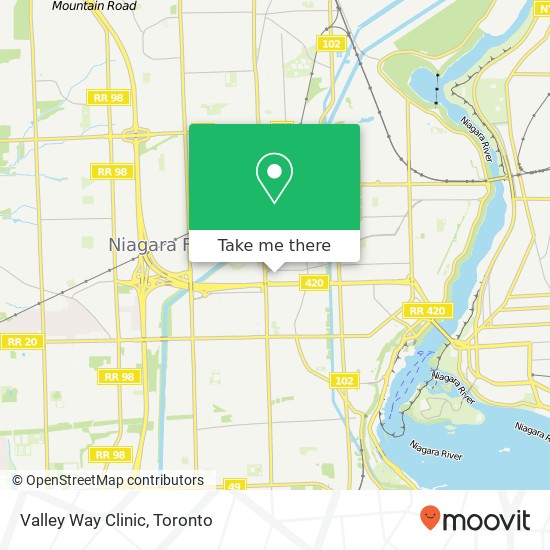 Valley Way Clinic map