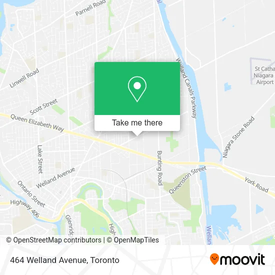 464 Welland Avenue map