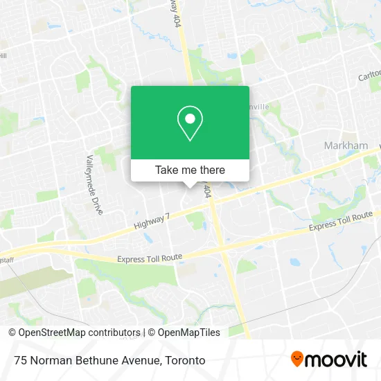 75 Norman Bethune Avenue map