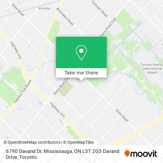 6790 Davand Dr, Mississauga, ON L5T 2G3 Davand Drive map