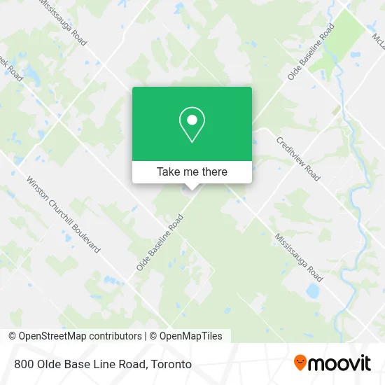 800 Olde Base Line Road map
