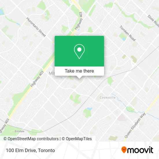100 Elm Drive map