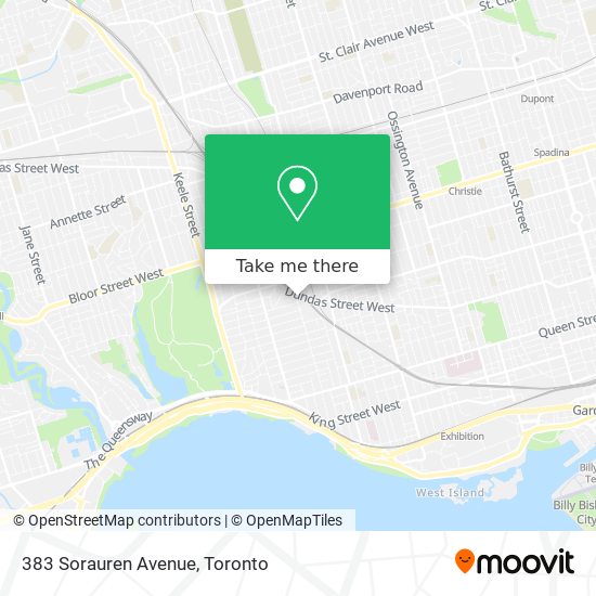 383 Sorauren Avenue map