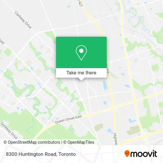 8300 Huntington Road map