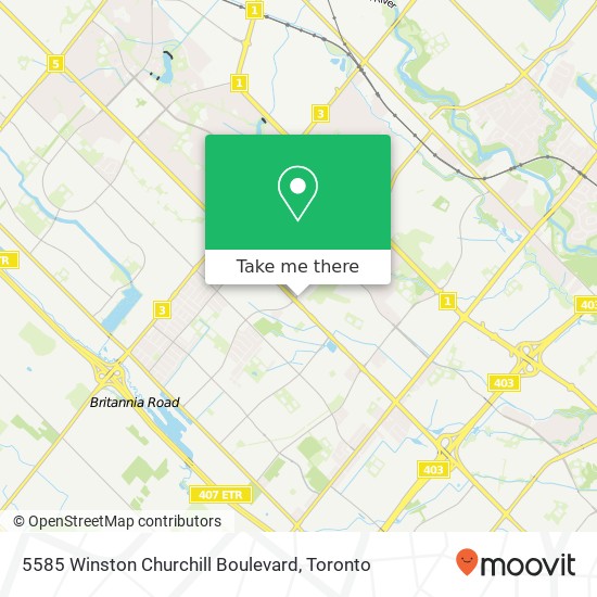 5585 Winston Churchill Boulevard map