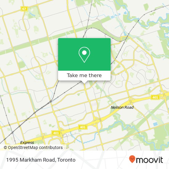 1995 Markham Road map