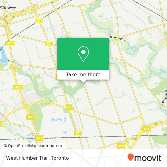 West Humber Trail map