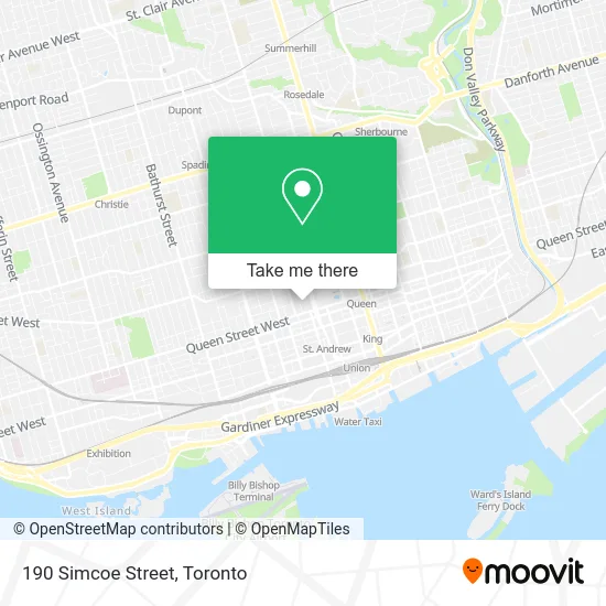190 Simcoe Street map