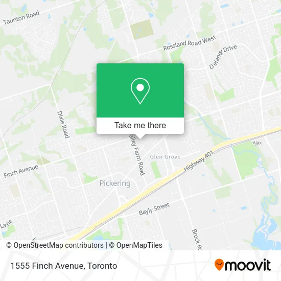 1555 Finch Avenue map