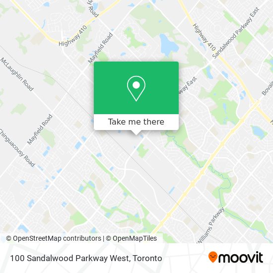100 Sandalwood Parkway West map