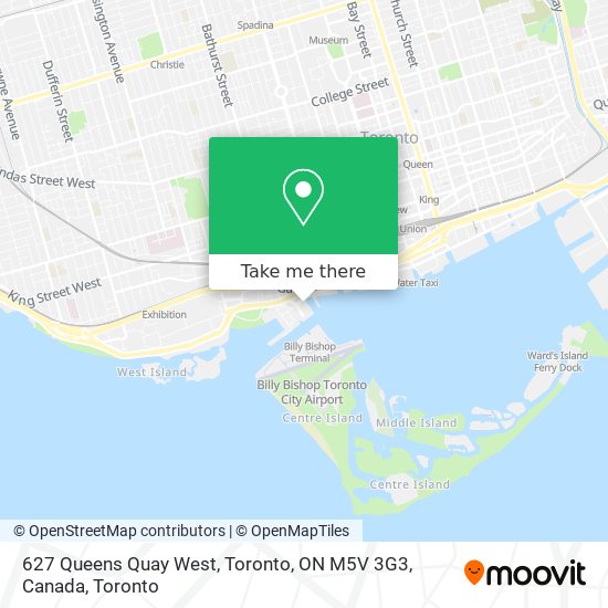 627 Queens Quay West, Toronto, ON M5V 3G3, Canada map