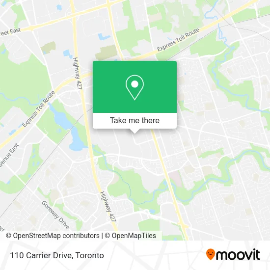 110 Carrier Drive map