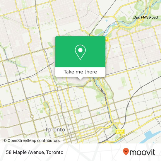 58 Maple Avenue map