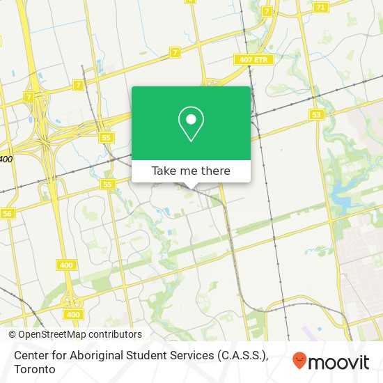 Center for Aboriginal Student Services (C.A.S.S.) map