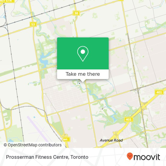 Prosserman Fitness Centre map