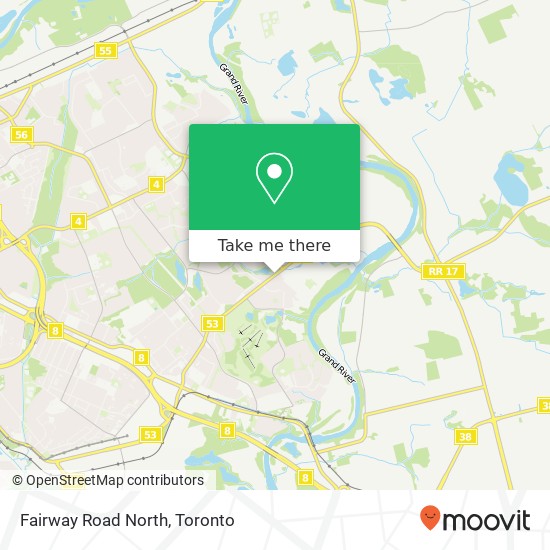 Fairway Road North map