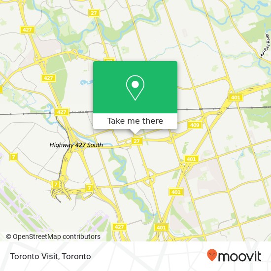 Toronto Visit map