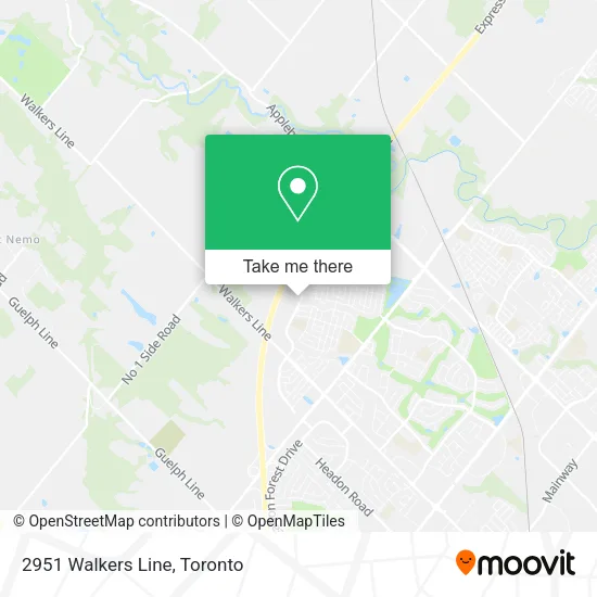 2951 Walkers Line map