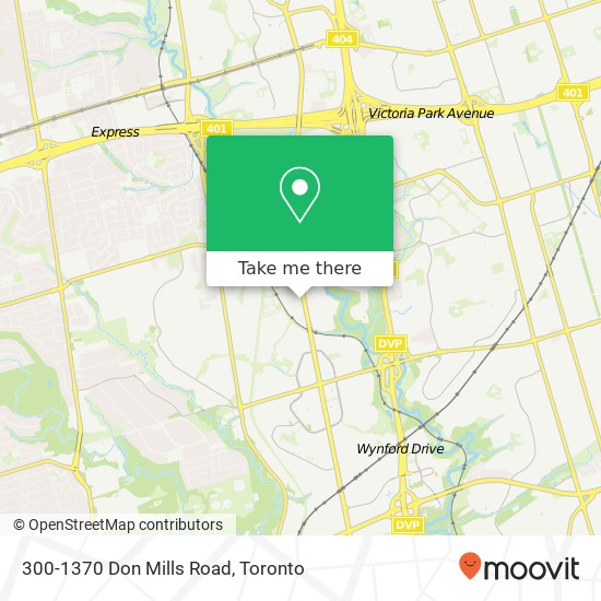 300-1370 Don Mills Road map