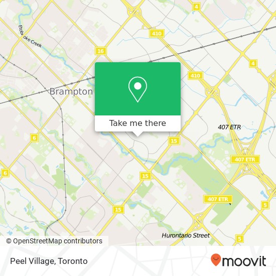 Peel Village map