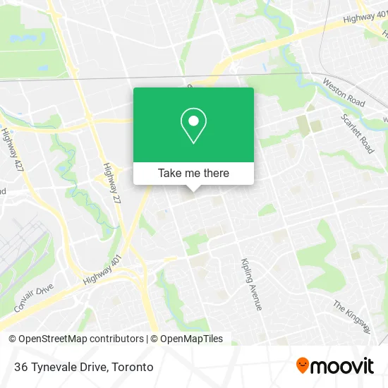 36 Tynevale Drive map