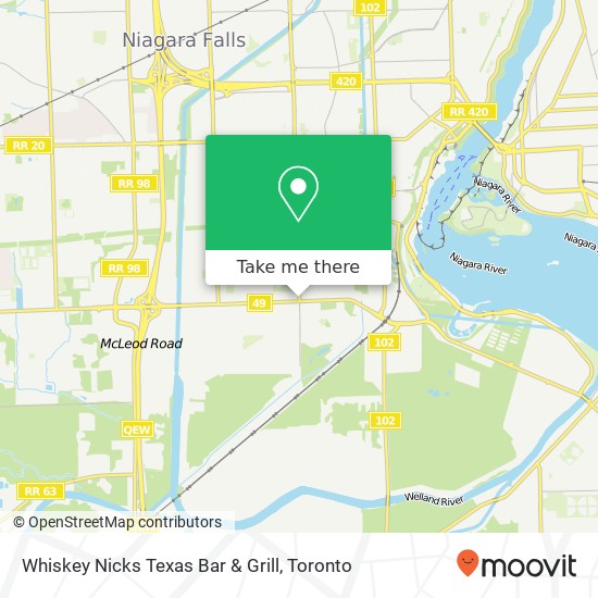Whiskey Nicks Texas Bar & Grill, 7184 Drummond Rd Niagara Falls, ON L2G plan