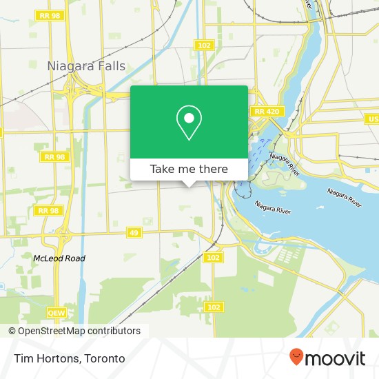 Tim Hortons, 6650 Ailanthus Ave Niagara Falls, ON L2G map