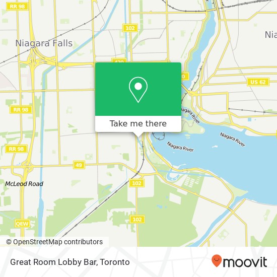 Great Room Lobby Bar, 6755 Fallsview Blvd Niagara Falls, ON L2G 3W7 map