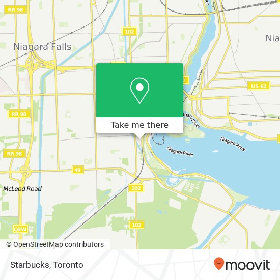 Starbucks, 6740 Fallsview Blvd Niagara Falls, ON L2G map