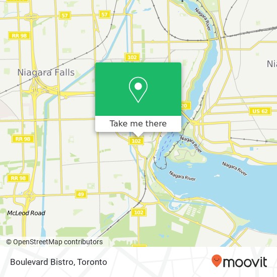 Boulevard Bistro, 6289 Fallsview Blvd Niagara Falls, ON L2G 3V7 map
