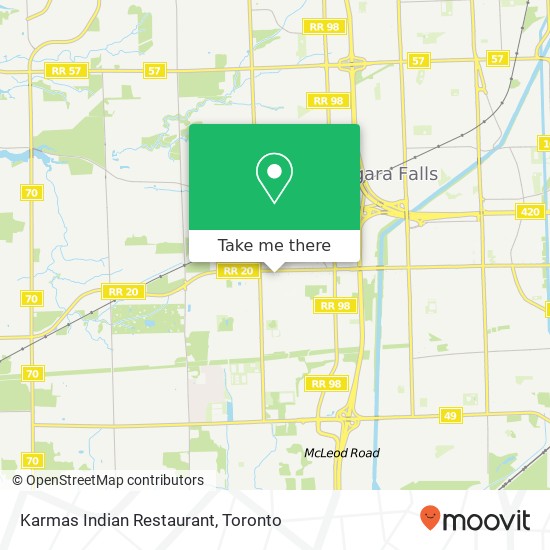 Karmas Indian Restaurant, 8100 Lundy's Ln Niagara Falls, ON L2H 1H1 map