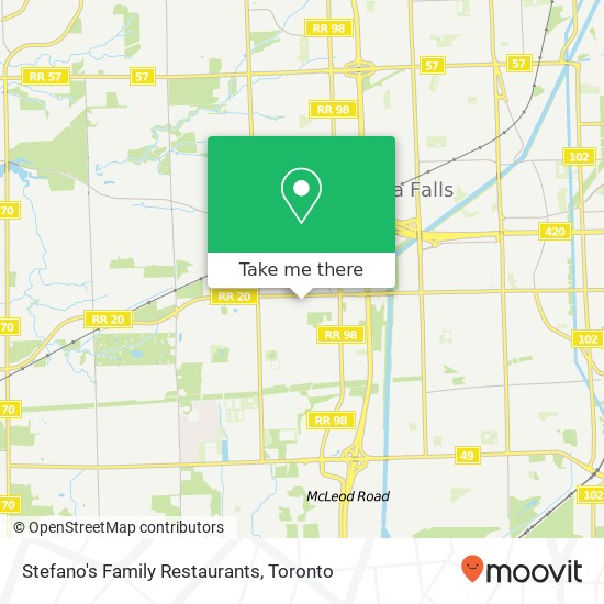 Stefano's Family Restaurants, 7906 Lundy's Ln Niagara Falls, ON L2H 1H1 map