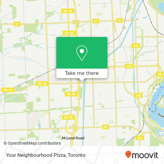 Your Neighbourhood Pizza, 7241 Lundy's Ln Niagara Falls, ON L2G 1W3 map