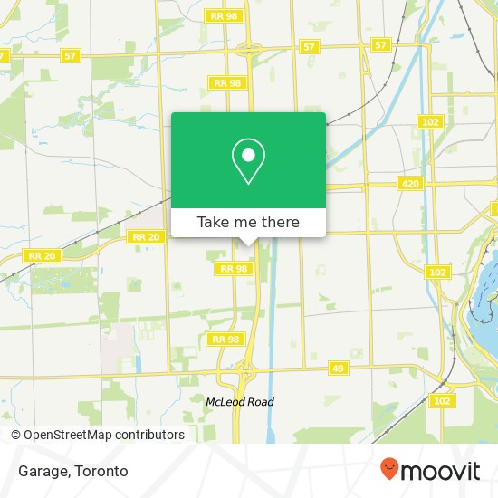 Garage, 7500 Lundy's Ln Niagara Falls, ON map