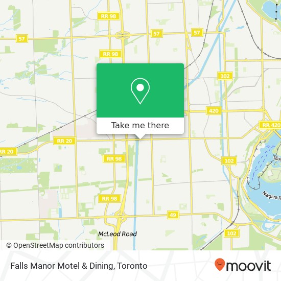 Falls Manor Motel & Dining, 7104 Lundy's Ln Niagara Falls, ON L2G 1W2 map