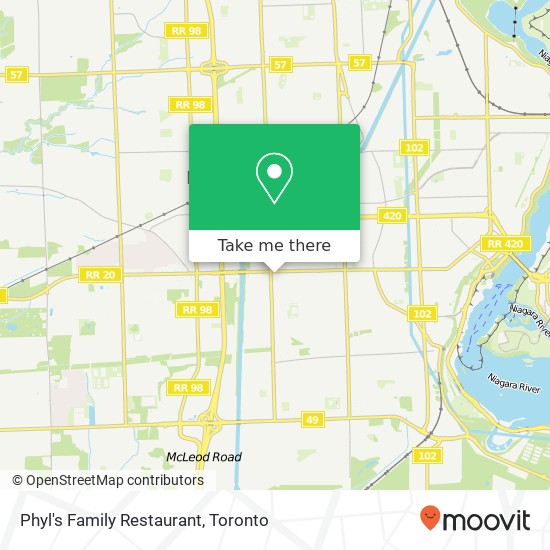 Phyl's Family Restaurant, 6864 Lundy's Ln Niagara Falls, ON L2G 1V6 map